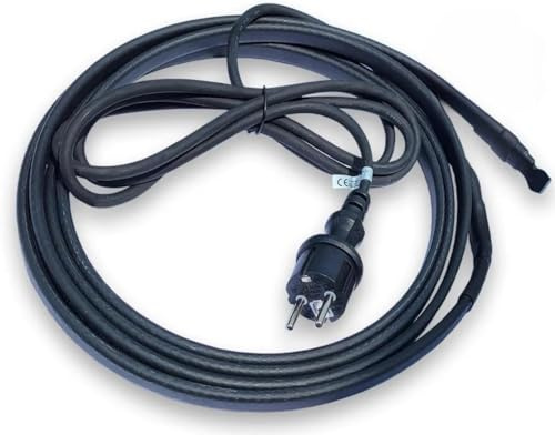 Vorgefertigtes selbstregulierendes CALORIQUE Heizkabel SLL 30W/m - 3m - zum Schutz vor Frostschäden an Dachrinnen und im Außenbereich - Rohrbegleitheizung - Frostfreier Betrieb von PV-Modulen