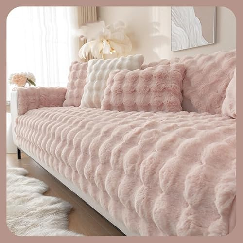 WYJHNLBEDC Sofa/Couch überzug/überwurf/überwurfdecke, Sofaschutz Hund | Warmer Super Weicher Plush Sofabezug für L Form/U Form/Ecksofa 3/2/1 Sitzer, Kratzschutz Katze