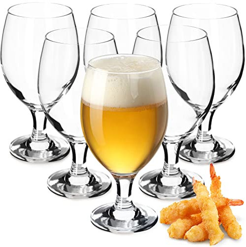 KADAX Juego de vasos de cerveza de cristal, tulipanes de cerveza, vasos de trigo para cerveza oscura y clara, vasos de cerveza artesanales