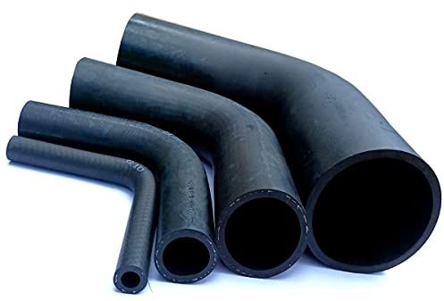 Tubo di raffreddamento dell'acqua, manicotto del radiatore EPDM in gomma, vari angoli a 90°, interno Ø 25 mm / esterno 34 mm / 120 mm x 120 mm