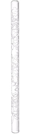 sourcing map Rouleau à pâtisserie en acrylique gaufré de 16.3 cm avec motif 3D en acrylique anti-adhésif pour fondant, gaufrage, argile texturée, pâtisserie, pâte à modeler
