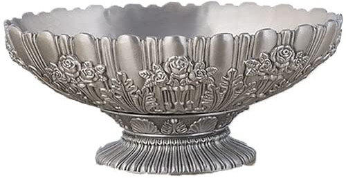 OQHAIR Frutero Vintage Metal Bandeja de Almacenamiento de Frutas Plato de Postre Bocadillos Bandeja de Nueces Soporte Alto Contenedor de Escritorio Misceláneas Decoración Plato de Frutas