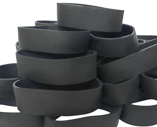 Tactical Rubber Band Black - Heavy Duty UV Heat Cold Resistant Thick Strong Elastic Rubber Bands Outdoor Hiking Backpacking Survival Camping Biking Fixed Item (#94)