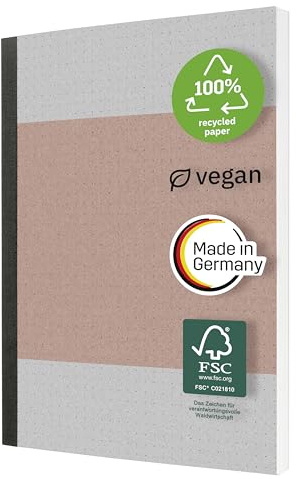 Sigel Quicknote Notizbuch A5 dotted Recyclingpapier 200 Seiten | SN300, FSC-zertifiziert, hoher Weißegrad und stabiler Kartoneinband