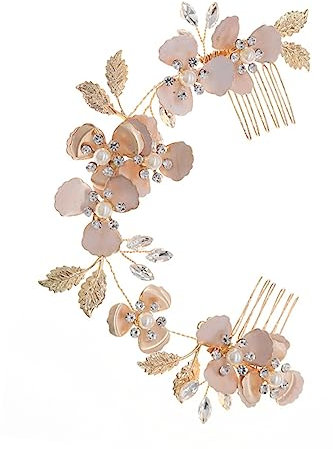 Housoutil Exquisiter Strass Braut-stirnbandkamm Elegantes Haar-accessoire Für Hochzeiten Partys Abschlussbälle