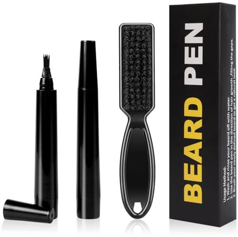 Beard Pencil Sets for Men - Precise Beard Contours and Beard Fillers | Waterproof Beard Colour and Beard Filling Pen