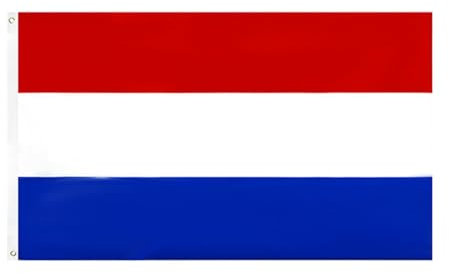 Rockreyoa Niederlande Flagge 90x150 cm mit Messing-Ösen Fußballfans Artikel Nationalflagge Niederlande 90 * 150cm