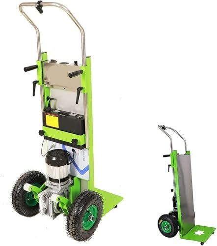 BTURYT Elektrischer Handwagen 36v / 20ah Abnehmbare Batterie-treppen-Bergsteiger-handwagen, 800w Bürstenlos Motorischer Elektrischer Trolley, 200kg Kapazität Handwagen~/