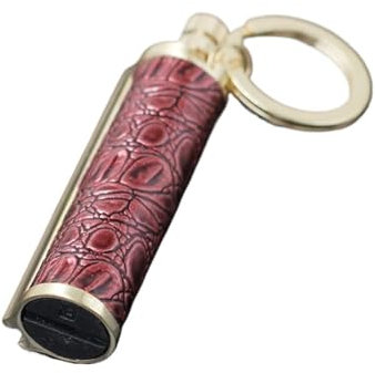 IHGVVING Étanche dix Mille Fois Correspond à des allumettes permanentes – Lot de 2, Porte-clés en métal Silex, Briquet immortel, Briquet Rechargeable au kérosène for Le Camping et la randonnée(Red)