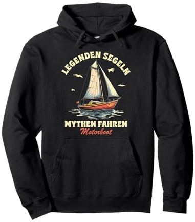 Lustige und witzige Segeln Geschenke Segel Boot Segler Pullover Hoodie