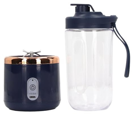 Fdit Frullatore Portatile 400ml, 6 Lame 22.000 Giri/min Tritaghiaccio, Ricarica USB-C PCTG Alimentare