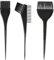 3 Pcs Hair Colour Brushes Kit, Professional Salon Hair Dye Brush, Reusable Brushes for Hairs Dye for Salons, Beauty Shops, Home, Black Tint Brush for DIY Projects, Dyeing Foiling