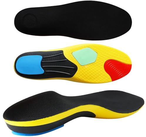 Soles Ortopédicos Para Hombres Y Mujeres – Soles Para Fasciitis Planta Con Apoyo Arco, Diseño Antichoque Y Respirante Para Sobrepinación, Pies Planos, Metatarsalgia Y Dolor De Talón(Eu 40-42)