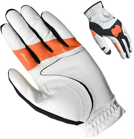 Guanti da golf da uomo per mano sinistra – impugnatura morbida, guanto di correzione traspirante chipping, palmo antiscivolo | comodo accessorio da golf per golfisti che dimostra la stabilità