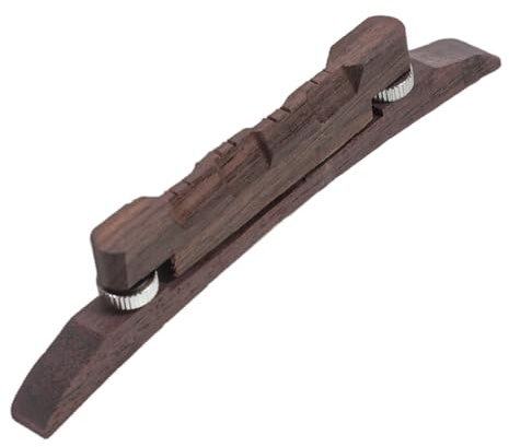 CLISPEED Mandolin Bridge Replacement Premium Redwood Mandolin Bridge with Easy Adjust