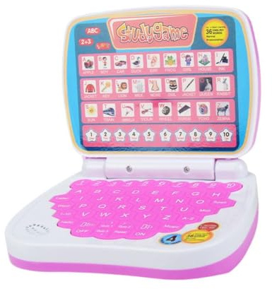 MERIGLARE Interactive Learning Pad Tablet Bilingual Educational Learning Study Laptop Computer Game for Toddlers