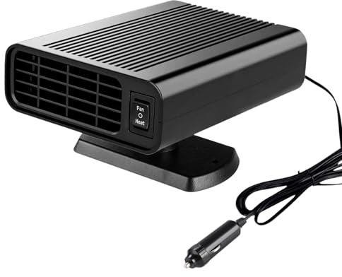 Car Heater for Vehicle, 12V Portable Car Heater Plug in Cigarette Lighter, 2 in 1 Fast Heating Defrost Defogger, 360 °Rotatable Windscreen Defogger Window Defroster for Car, Trucks, SUV