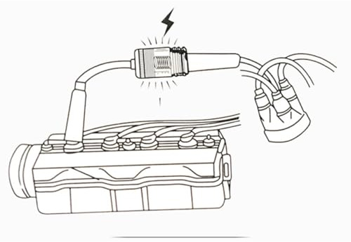 TOVINANNA Probador de Encendido para Sistema de Ignición y Bujías, 2 Piezas Dos Orificios, Material Metálico y Plástico para Diagnóstico y Reparación