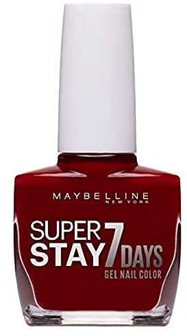 Maybelline Forever Strong Superstay Nail Polish, 06 Deep Red