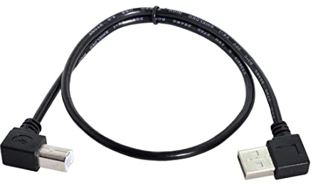 ChenYang Left Angled USB 2.0 A Male to B Male angled 90 degree Printer cable 50cm