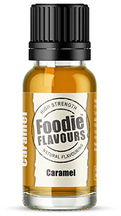 Foodie Flavours Natural Caramel Flavouring, High Strength - 15ml