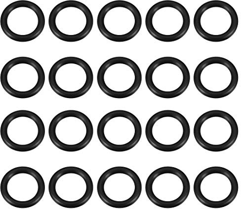 sourcing map 20 Stk Metrische Nitrilkautschuk O-Ringe Dichtung 25mm AD 18mm ID 3,5mm Breite