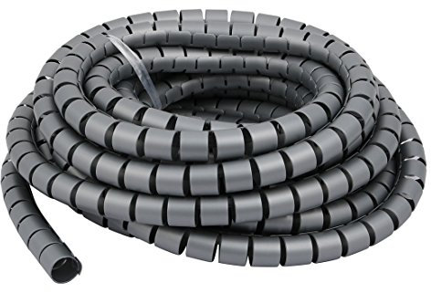 Aexit 20mm x 8.5m flexibler Spiralschlauch-Kabelwickel-Computer verwalten Kabel grau (d02bd43b57f551829fa05e5d99873e80)