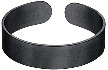 Suplight offener Ring für Damen Herren 5/10/17mm breit verstellbarer Ring glänzend/matte Band Ring Knöchelring Edelstahl/18k Vergoldet Eheringe Partnerringe Finger Schmuck mit Geschenkbox