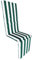 Markotex Cuscino per sdraio - lettino - sedia - SFODERABILE (170 in cotone, Verde)