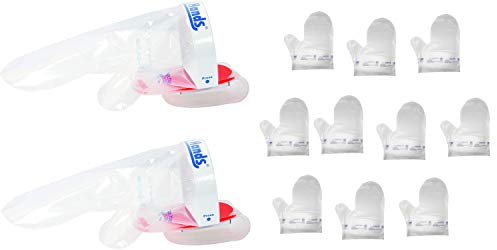 Clean Hands - Kit de gants hygiéniques professionnels avec aimant pour la manipulation des aliments, du pain, de la viande et du poisson