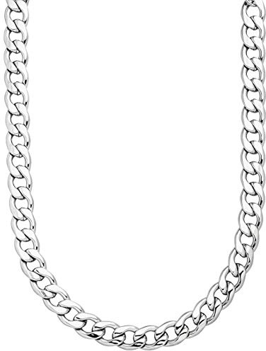 Tamaris Edelstahl Damen Halskette Evelyn 42 + 5 cm Panzerkette Silberfarben TJ250
