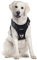 Funfox No Pull Dog Harness for Large Dogs, Adjustable Dog Harness with Handle Reflective Strips for Walking, Anti Pull Breathable Padded Pet Vest Front Clip Easy Control Large Breed Black L