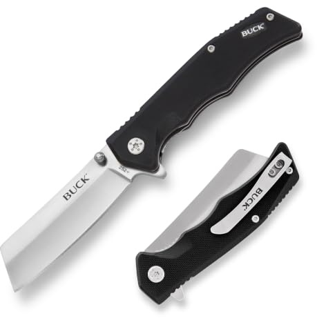 Buck Knives 252 Trunk Faltbare Liner Lock Taschenmesser Hackmesser (schwarz)