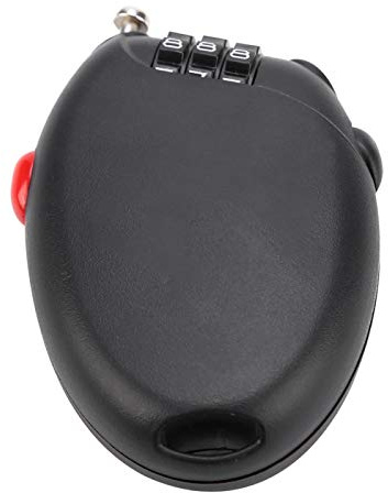 Retractable Cable Lock, Bicycle Security Password Padlock Wire Rope Safety Combination Lock Anti Theft Protection for Outdoor Travel Cases Luggage Backpacks Cycling Helmets Bike Strollers Sports Bags