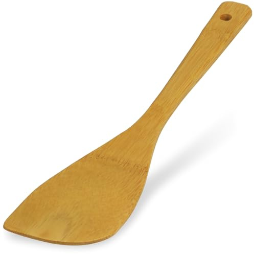 Morikuru Bamboo Turner 11.8 in (300mm), Smoked Bamboo, Kitchen Utensils, Lightweight Spatula, Susutake, Made in Japan