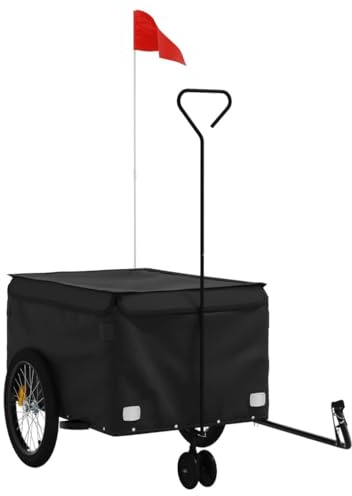 vidaXL Cykelvagn svart 45 kg järn, cykel vagn, vagn för cykel, vagnar för cykeln, cykel vagnar, vagn för cykeln, vagn för cyklar, vagnar för cyklar