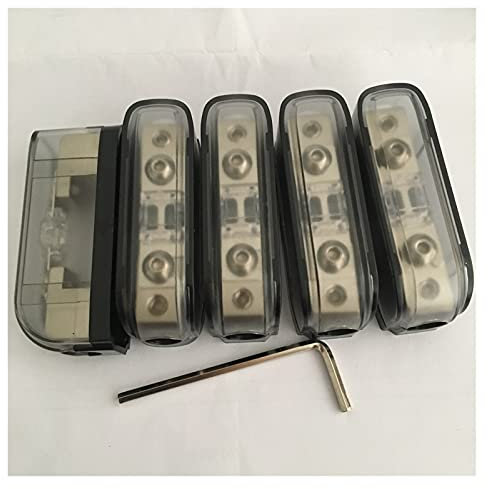 5 teile/los Auto Lkw Audio Verstärker Mini ANL Sicherungshalter Block mit Sicherung und Kostenlose M3 Schraubenschlüssel(Color:With 5pcs 80a Fuse)