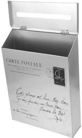 ANDRESLAD Wandbriefkasten Aus Robustem Eisen Vintage Briefkasten Mit Schloss Wetterfest Und Langlebig Für Haus Büro Und Institution Rustikaler Zur Wandmontage