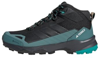Adidas Men's Terrex Skychaser Ax5 Mid Top Gore-TEX Hiking, Black/Carbon/Pure Teal, 10.5