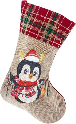 zeyunty 5D Diamond Painting Weihnachtsstrumpf Weihnachtssocken Set, DIY Diamond Painting Weihnachten Deko Socken Weihnachtsdeko Geschenktasche Party Deko (U)