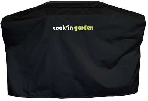 Cook'in Garden - Housse Résistante aux Intempéries pour Barbecue & Desserte, 155 x 60 x 100 cm, Imperméable, Déperlante, Protection UV Maximum, pour Toutes Marques et Modèles de BBQ