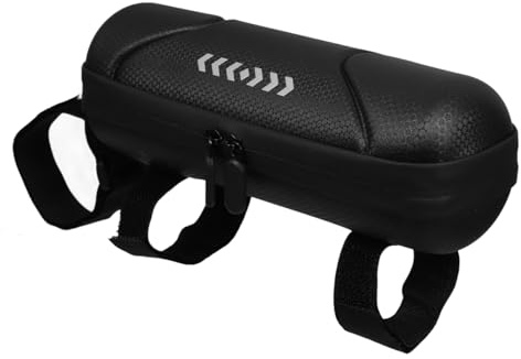 Flaschenhalter Hartschalentasche 1l aus Eva und Pu Schwarz | Organizer für Reparaturwerkzeug, , Tragbar für Fahrradtouren, Reißverschlussbox