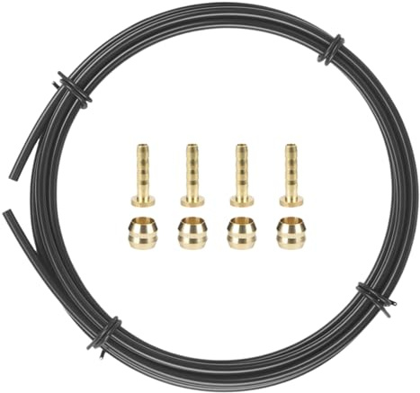 3 Meters Hydraulic Brake Hose Kit, Bike Disc Brake Oil Tube with Olive Connector Inserts, Disc Brake Hose Repair Kit Accessories BH59