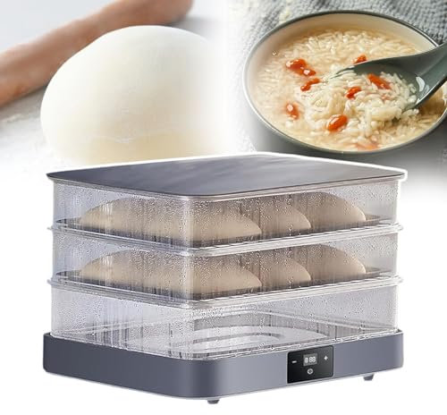 DDNGEJ Gärbox für Brot, konstante Temperatur, Gärbox für Sauerteigbrot, einstellbare Temperatur von 20–45 °C und Zeiteinstellung von 1 Min.–24 Std., verwendet für die