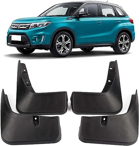 SsMmtin Auto Parafanghi Paraschizzi Paraspruzzi per Suzuki Vitara 2016-2019, Paraspruzzi Parafanghi in Gomma Protettivi Schizzi Pneumatici Passaruota