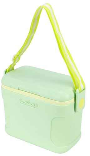 Pinnacle 8.5Qt Mini Cooler – 14 x 7.6 x 10.6In Ice Box with Smart Divider, Locking Lid, Adjustable Shoulder Strap – Insulated Picnic Basket Beach Cooler Bag – 36- Hour Ice Retention – Stylish Colors