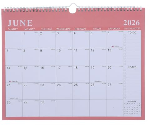 STOBOK Großer Wandkalender 2025–2026, Monatsplaner, Urlaubskalender, 2025.7–2026.12, Büro, Zuhause, Schule, Schreibtischdekoration
