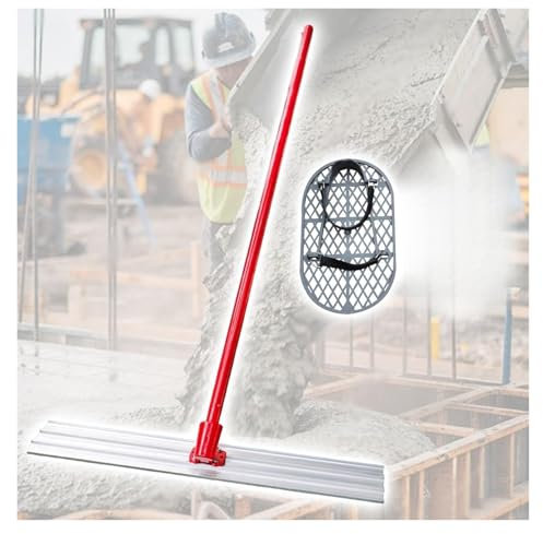 Cazzuola da muratore Kit Frattazzo Per Cemento - Frattazzo Per Finitura Ad Angolo Regolabile, Kit Frattazzo Per Cemento E Frattazzo Per Cemento, Frattazzo Per Lisciatura Con Manico Da 5,4 M(80x20cm Tr