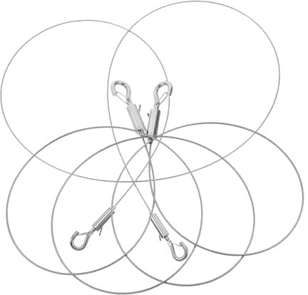POPETPOP 2pezzi Fil Di Regolabile Ganci Filo Per Appendere e Specchi Cavo in Acciaio Inossidabile Durevole Per Interni Ed Esterni