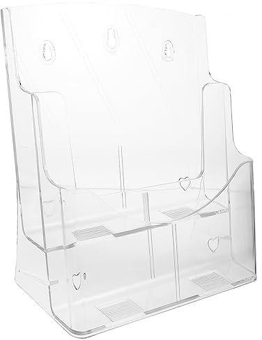 Homoyoyo Transparenter Aktenständer Material Fürs Büro Freistehend Wandmontage Zum Aufbewahren Von Dokumenten Briefen Und Ordner Mit Stabiler Konstruktion Und Einfacher Handhabung